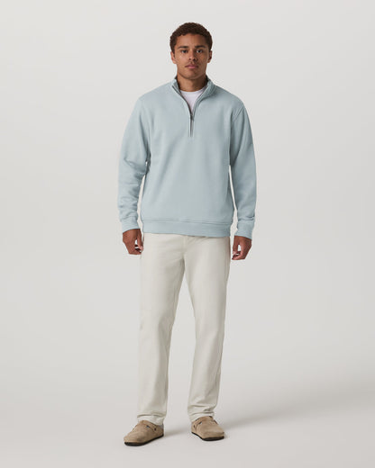 Seaside 1/2 Zip Classic Men's Blue Haze Pullover | Vuori discount