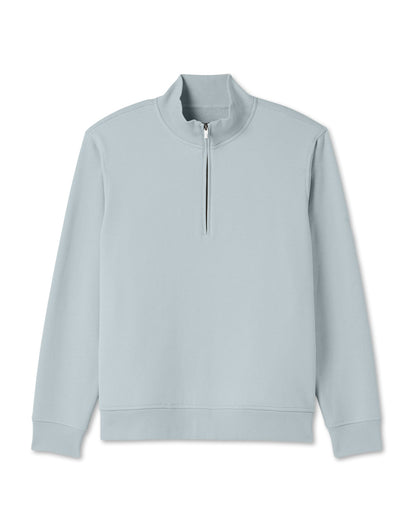 Seaside 1/2 Zip Classic Men's Blue Haze Pullover | Vuori discount
