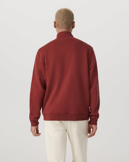 Seaside 1/2 Zip Classic Men's Spiced Apple Pullover | Vuori online