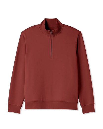 Seaside 1/2 Zip Classic Men's Spiced Apple Pullover | Vuori online