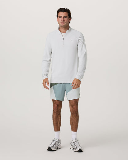 Clearview Seamless Quarter Zip Frost Grey Long Sleeve | Vuori discount