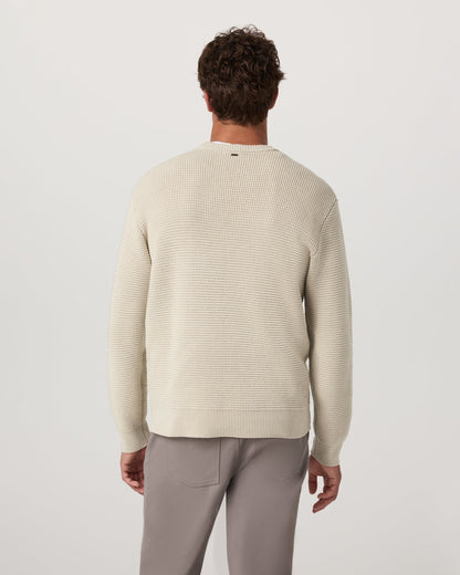 Denver Waffle Crew Sweater Men's Mushroom Wool Sweater | Vuori outlet