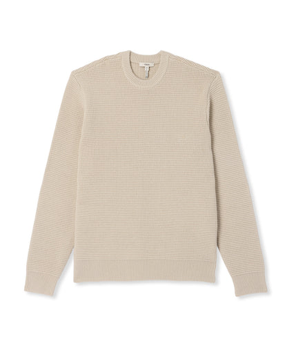 Denver Waffle Crew Sweater Men's Mushroom Wool Sweater | Vuori outlet