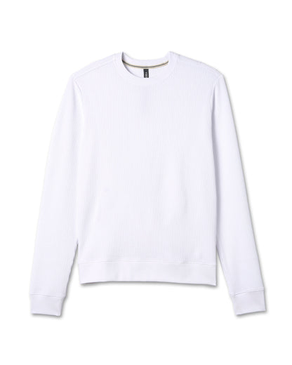 Jamestown Crew Men's White Waffle Crewneck | Vuori online