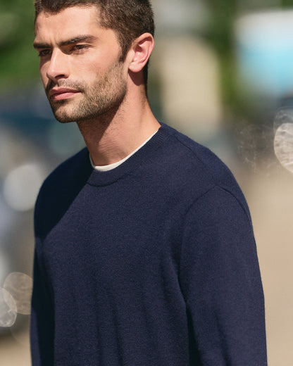 Berik Cashmere Sweater Men's Sweater in Ink | Vuori discount