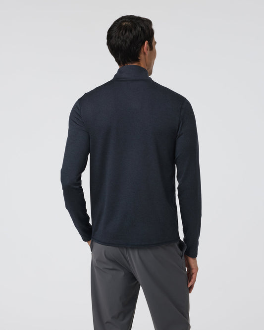 Ponto Half Zip Mock Neck Ink Heather | Vuori online