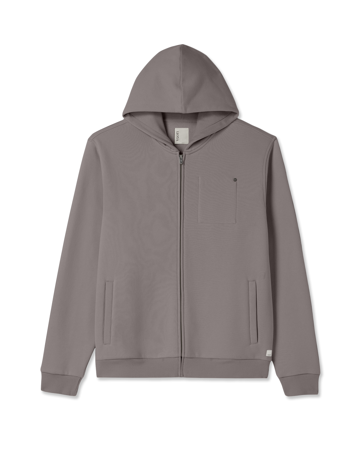 Seaside Full Zip 2.0 Men's Cavern Grey Full Zip Hoodie | Vuori outlet