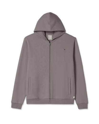 Seaside Full Zip 2.0 Men's Cavern Grey Full Zip Hoodie | Vuori outlet