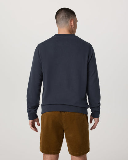 Cypress Logo Crew Men's Navy Sweatshirt | Vuori onsale