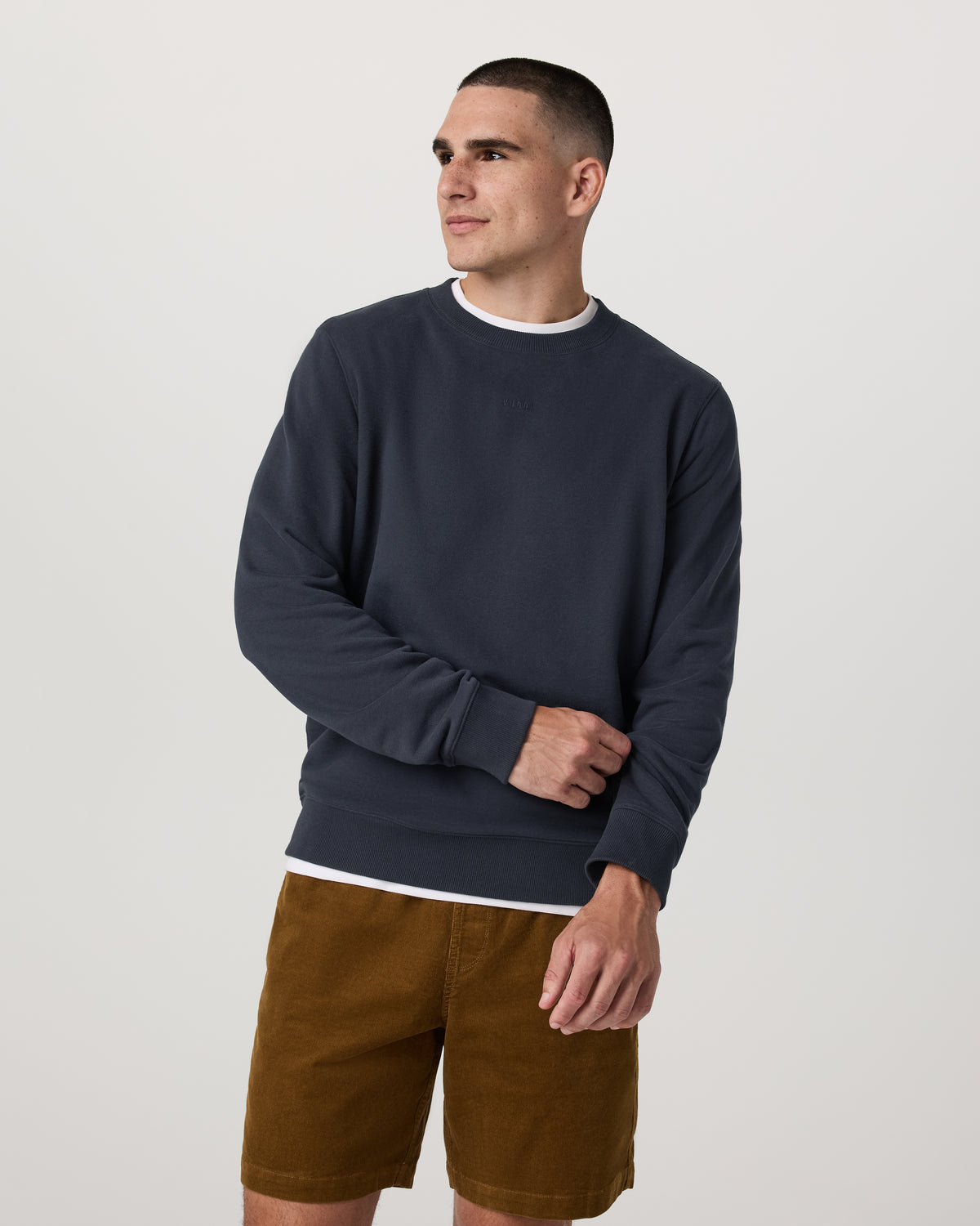 Cypress Logo Crew Men's Navy Sweatshirt | Vuori onsale