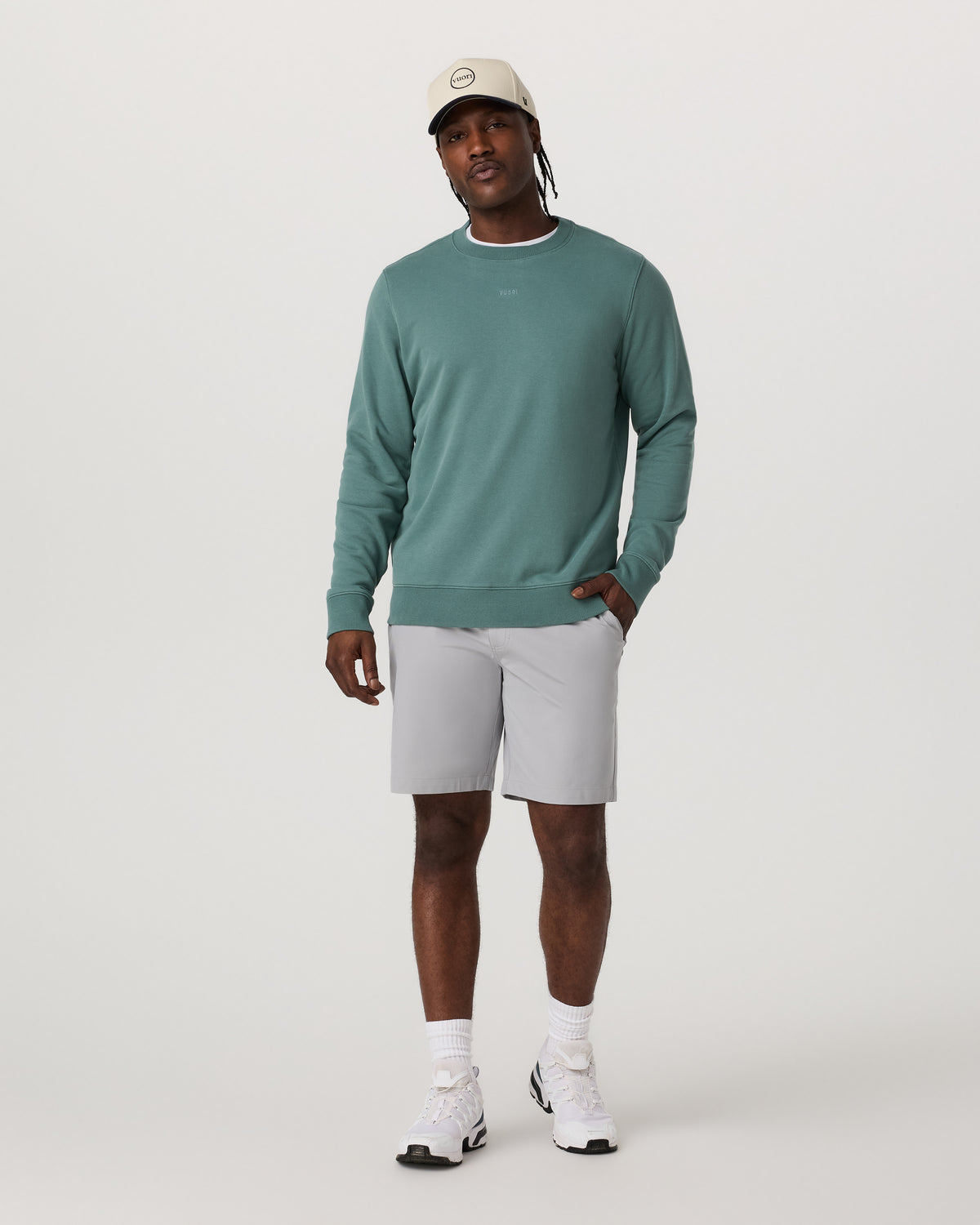 Cypress Logo Crew Men's Bluegrass Sweatshirt | Vuori online