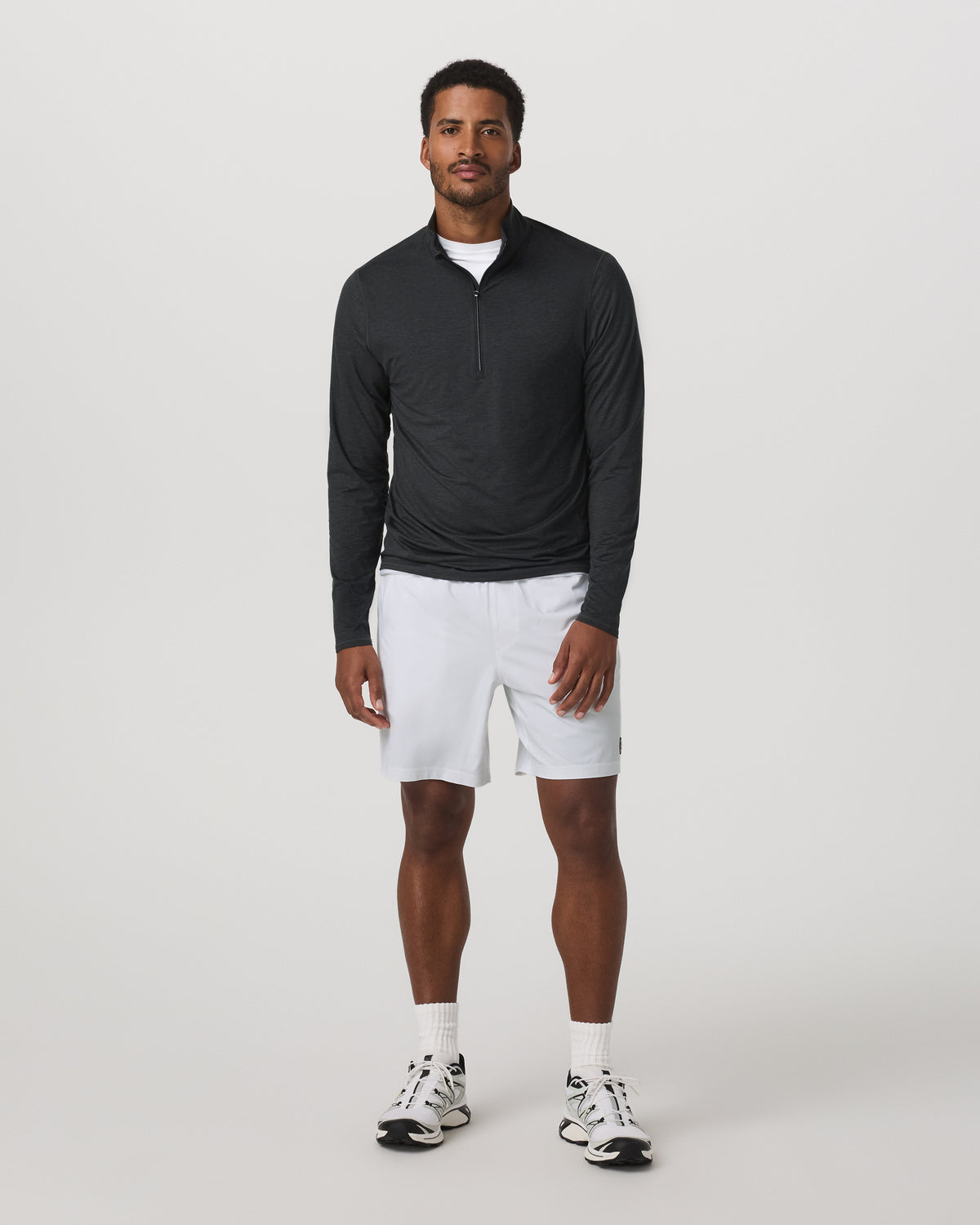 Ease Performance Half Zip 2.0 Charcoal Heather | Vuori outlet