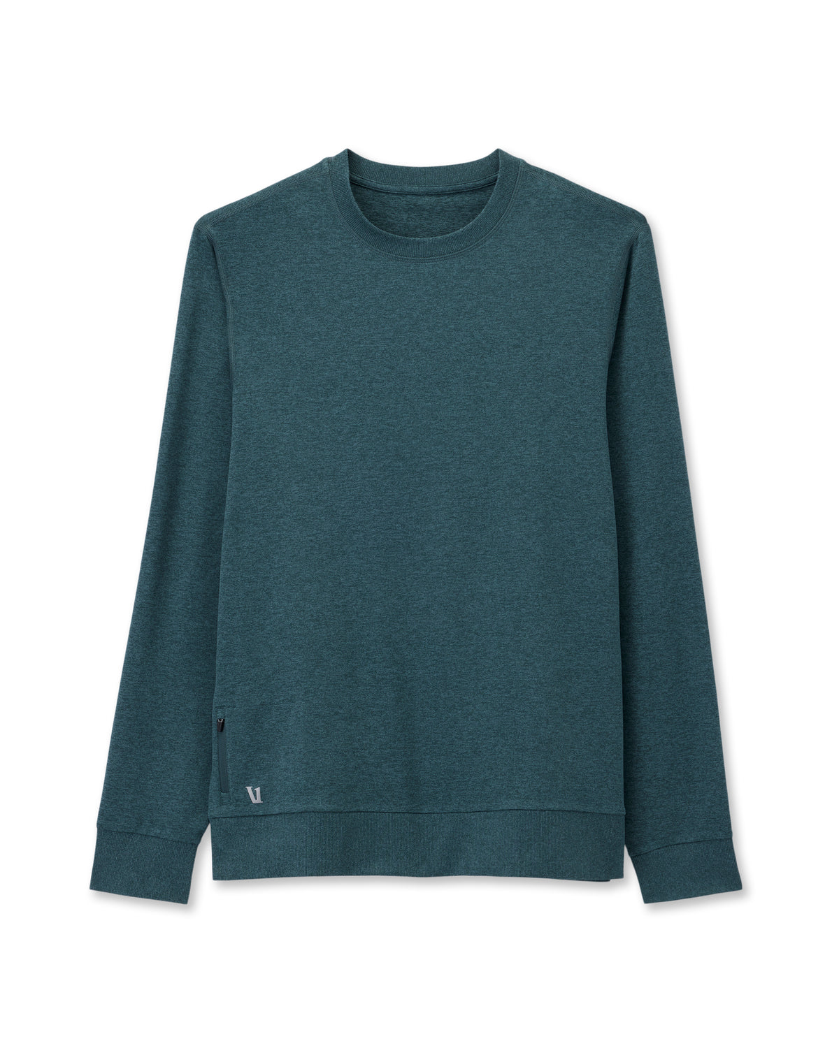 Ponto Performance Crew Deep Sea Heather Pullover | Vuori shop
