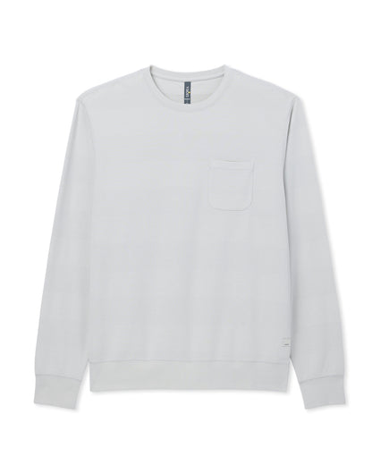 Jeffreys Crew 2.0 Men's Winter Grey Heather Pullover | Vuori discount