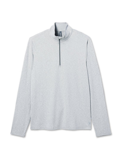 Ease Performance Half Zip 2.0 Light Heather Grey | Vuori shop