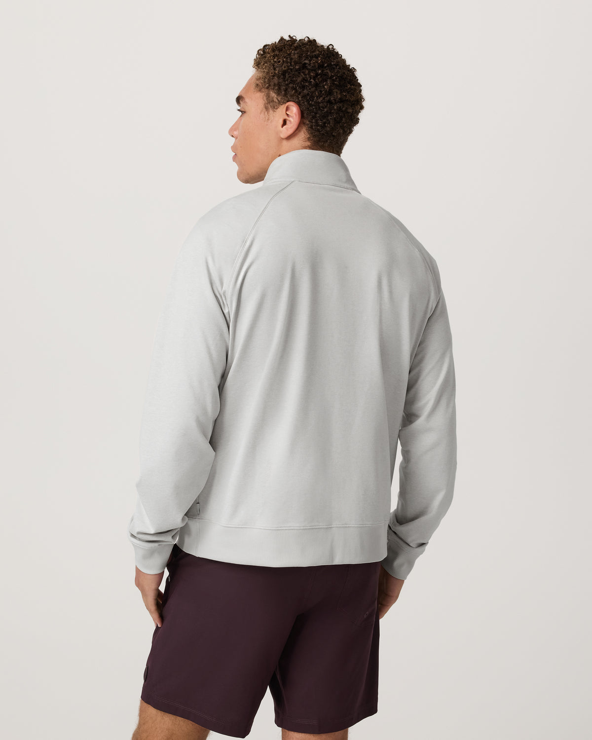 Coronado Novelty Full Zip Salt Heather Mock Neck Jacket | Vuori sale