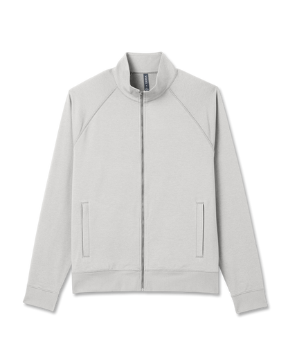 Coronado Novelty Full Zip Salt Heather Mock Neck Jacket | Vuori sale
