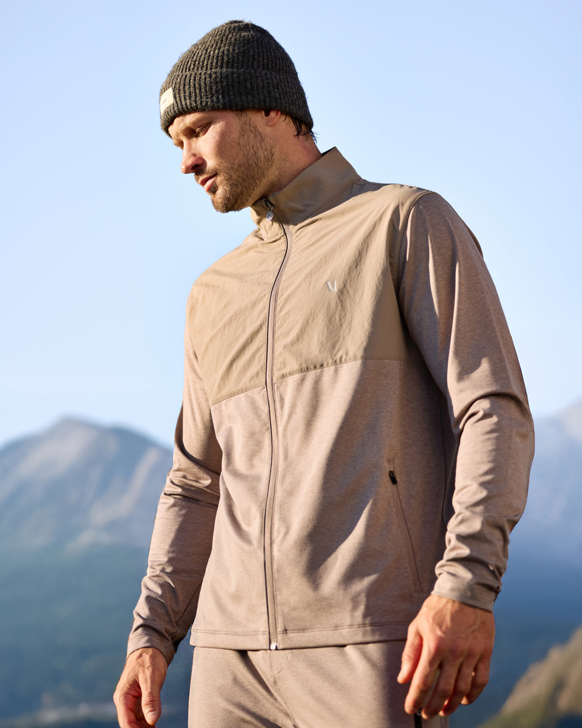 Sunday Element Track Jacket Mocha Heather | Vuori online