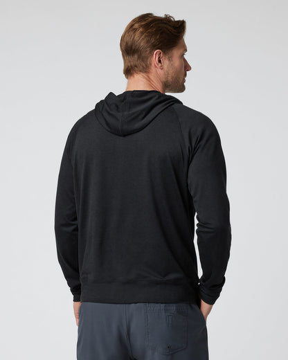 Ponto Performance Half Zip Hoodie Men's Black Half Zip | Vuori shop