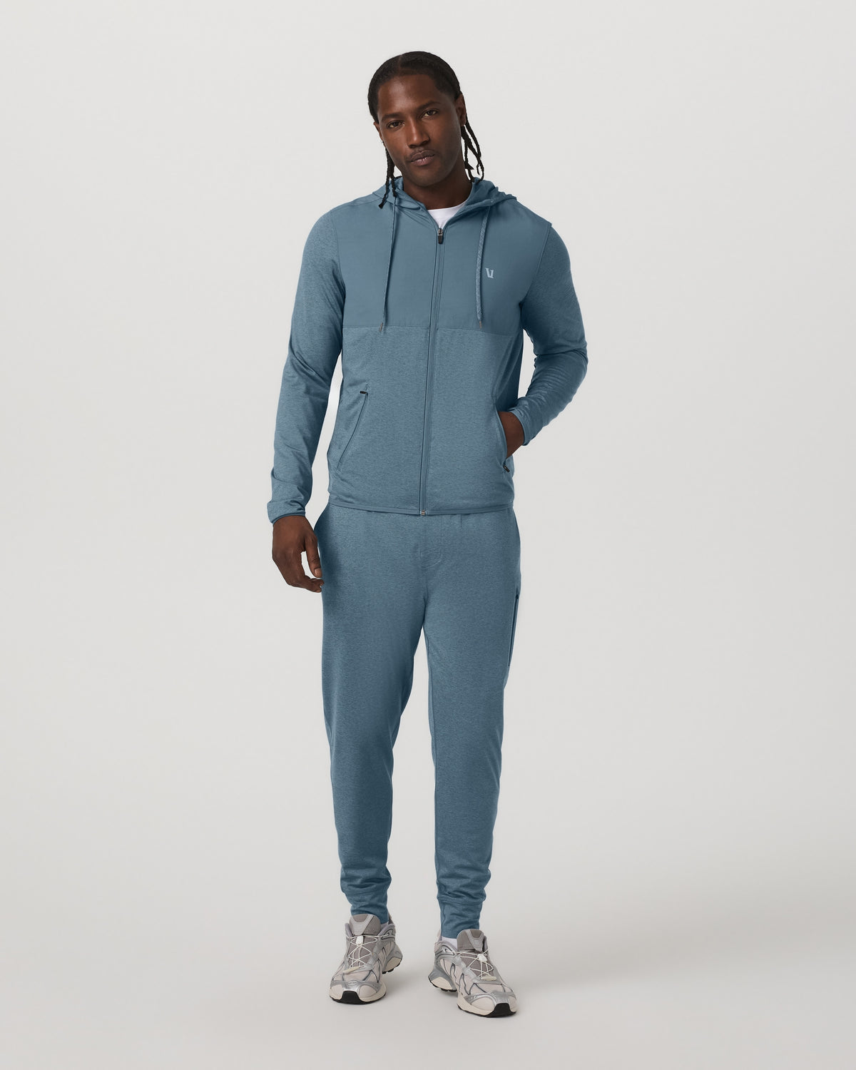 Sunday Element Jacket Men's Smoke Blue Heather Jacket | Vuori onsale