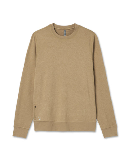 Ponto Performance Crew Sungold Heather Pullover | Vuori for sale
