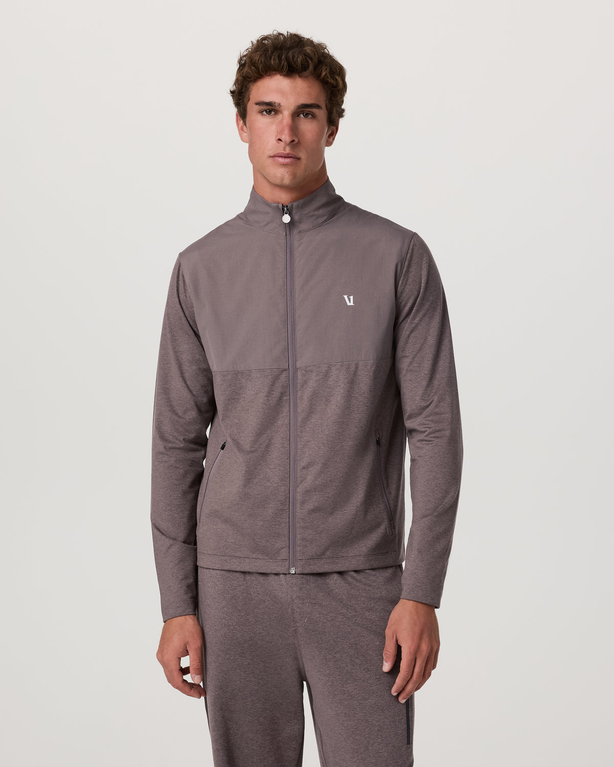 Men's Sunday Element Track Jacket Huckleberry Heather | Vuori shop