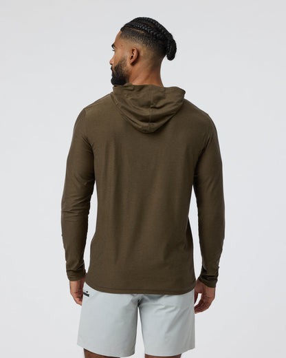 Strato Tech Hoodie Men's Moss Green Workout Hoodie | Vuori discount