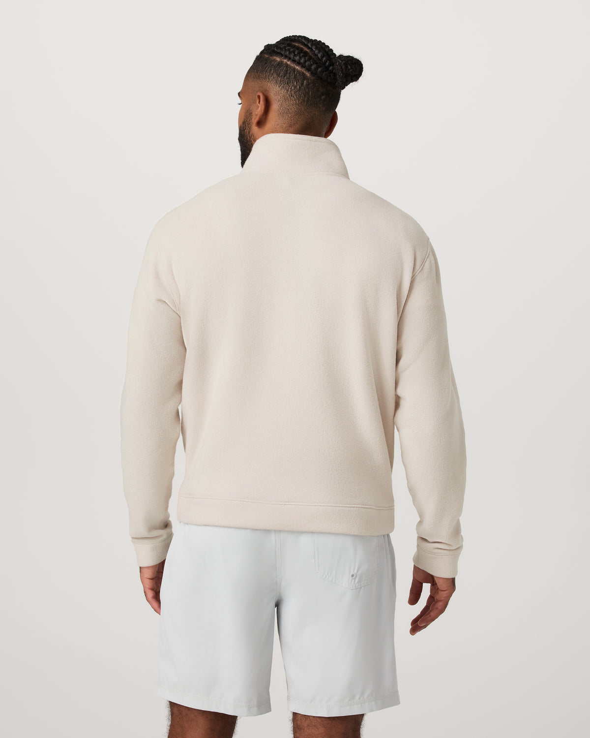 Beach Fleece 1/2 Zip - Relaxed Bone Heather Pullover | Vuori outlet