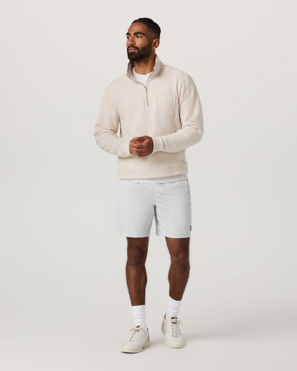 Beach Fleece 1/2 Zip - Relaxed Bone Heather Pullover | Vuori outlet