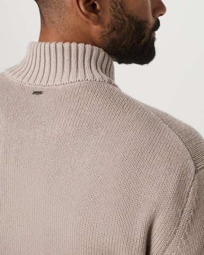 Denver Full Zip Sweater Men's Willow Grey Zip Sweater | Vuori onsale