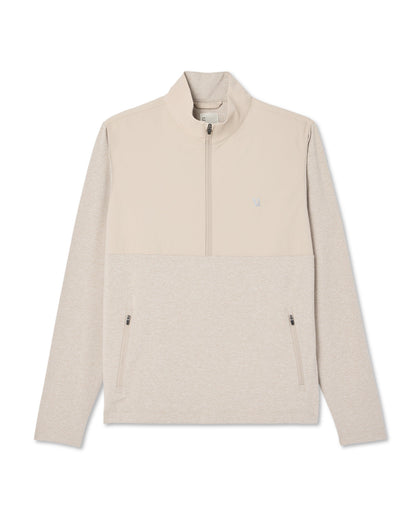 Sunday Element 1/2 Zip Men's Toast Heather Pullover | Vuori shop