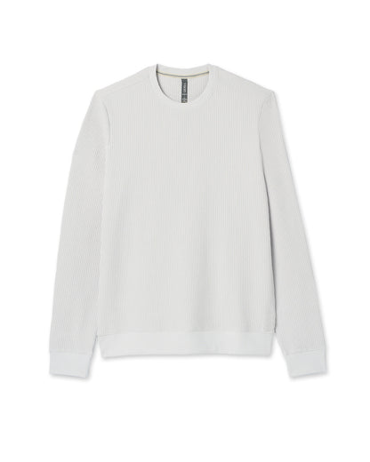 Jamestown Crew Men's Frost Grey Waffle Crewneck | Vuori sale