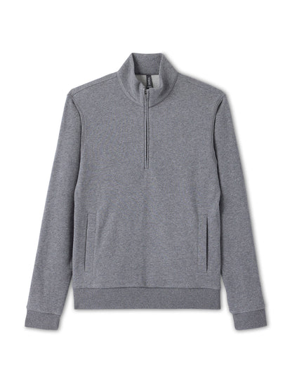 Cypress 1/4 Zip 2.0 Heather Grey | Vuori for sale