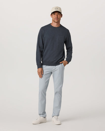 Jeffreys Crew 2.0 Men's Navy Heather Pullover Crewneck | Vuori sale