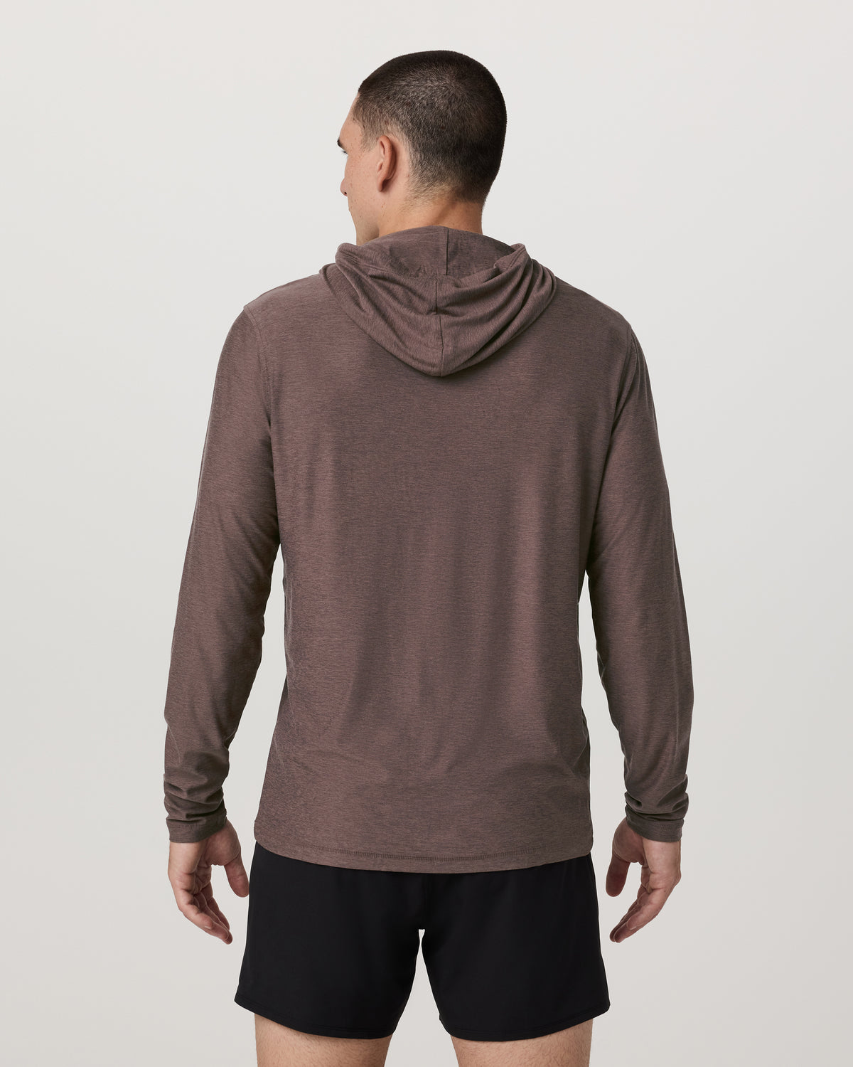Strato Tech Hoodie Men's Huckleberry Heather Hoodie | Vuori onsale
