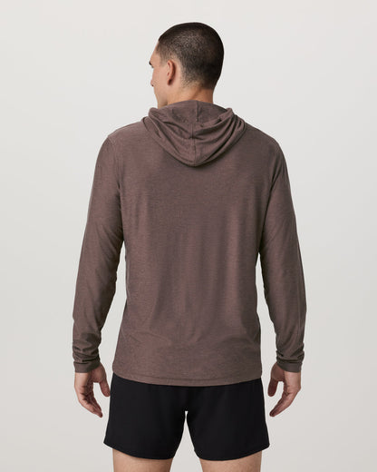 Strato Tech Hoodie Men's Huckleberry Heather Hoodie | Vuori onsale