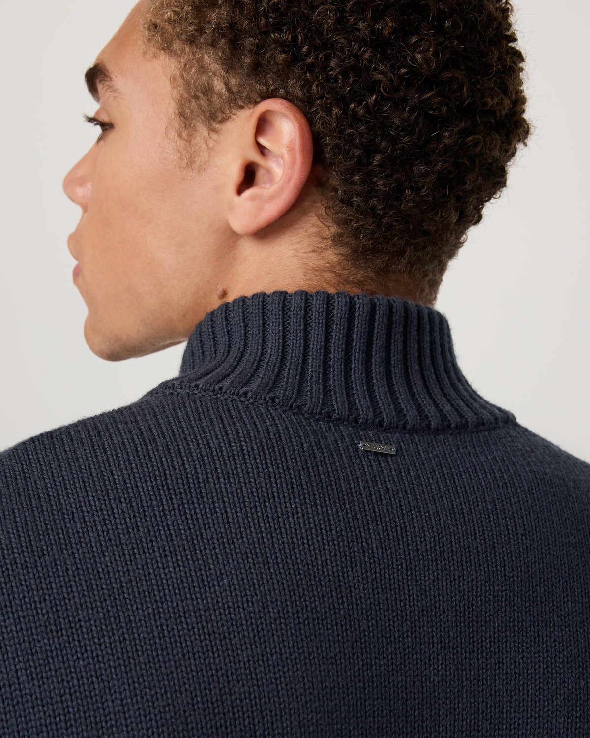 Denver Full Zip Sweater Men's Navy Zip Sweater | Vuori online