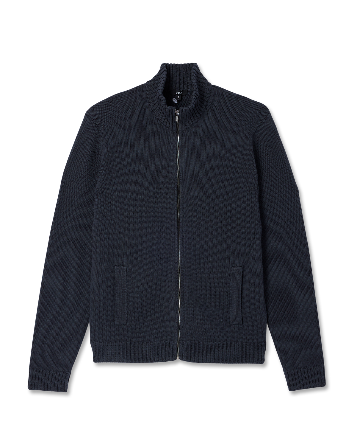 Denver Full Zip Sweater Men's Navy Zip Sweater | Vuori online