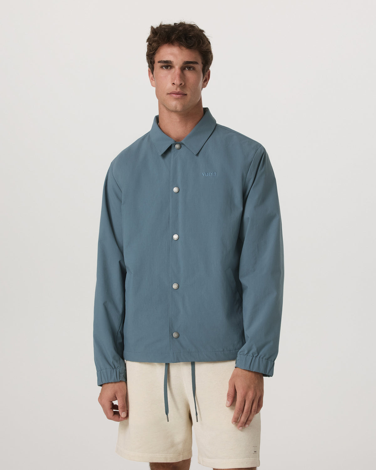 V1 Coach Jacket Men's Blue Sea Jacket | Vuori sale