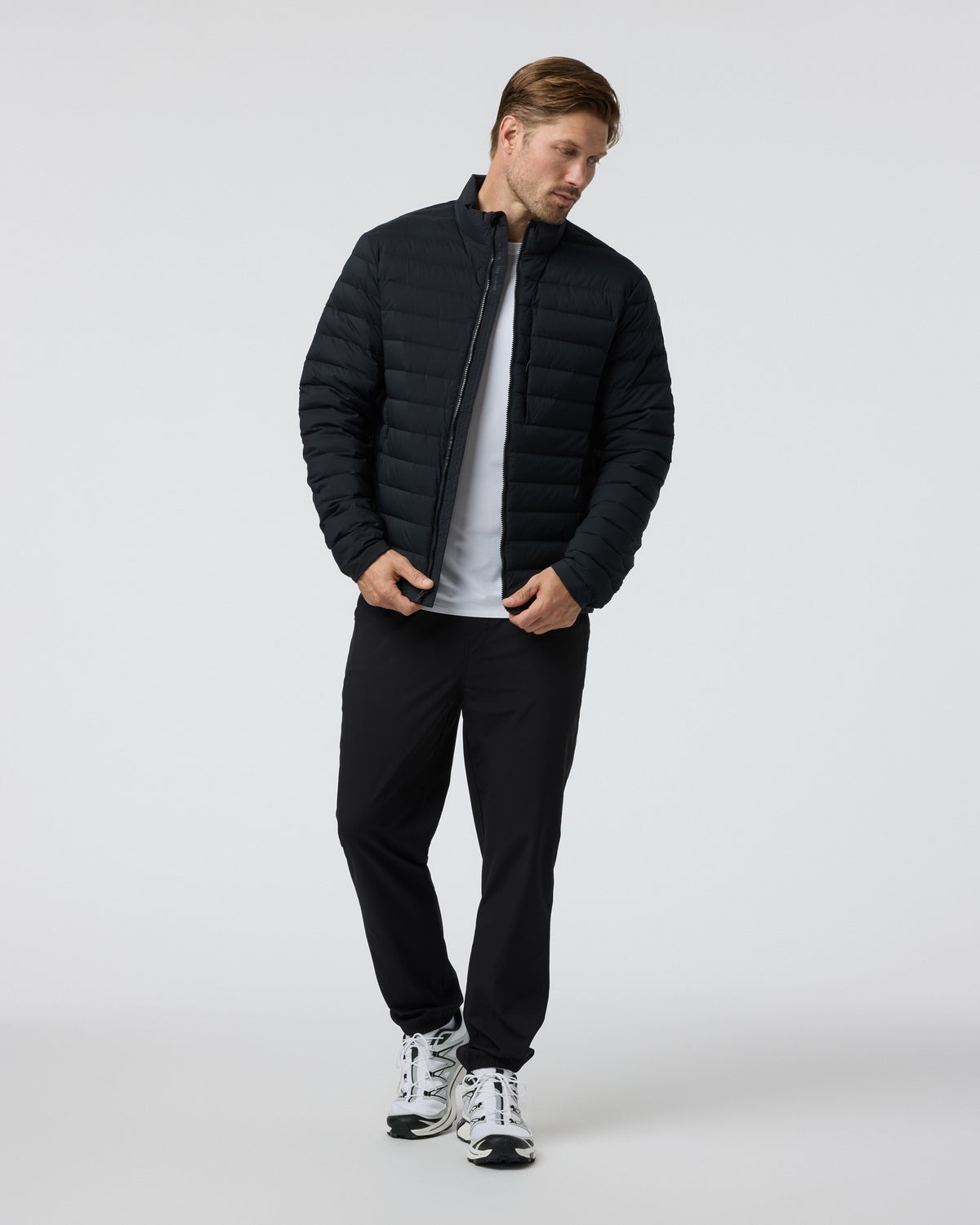 Steadfast Insulated Full Zip Jacket Black | Vuori shop