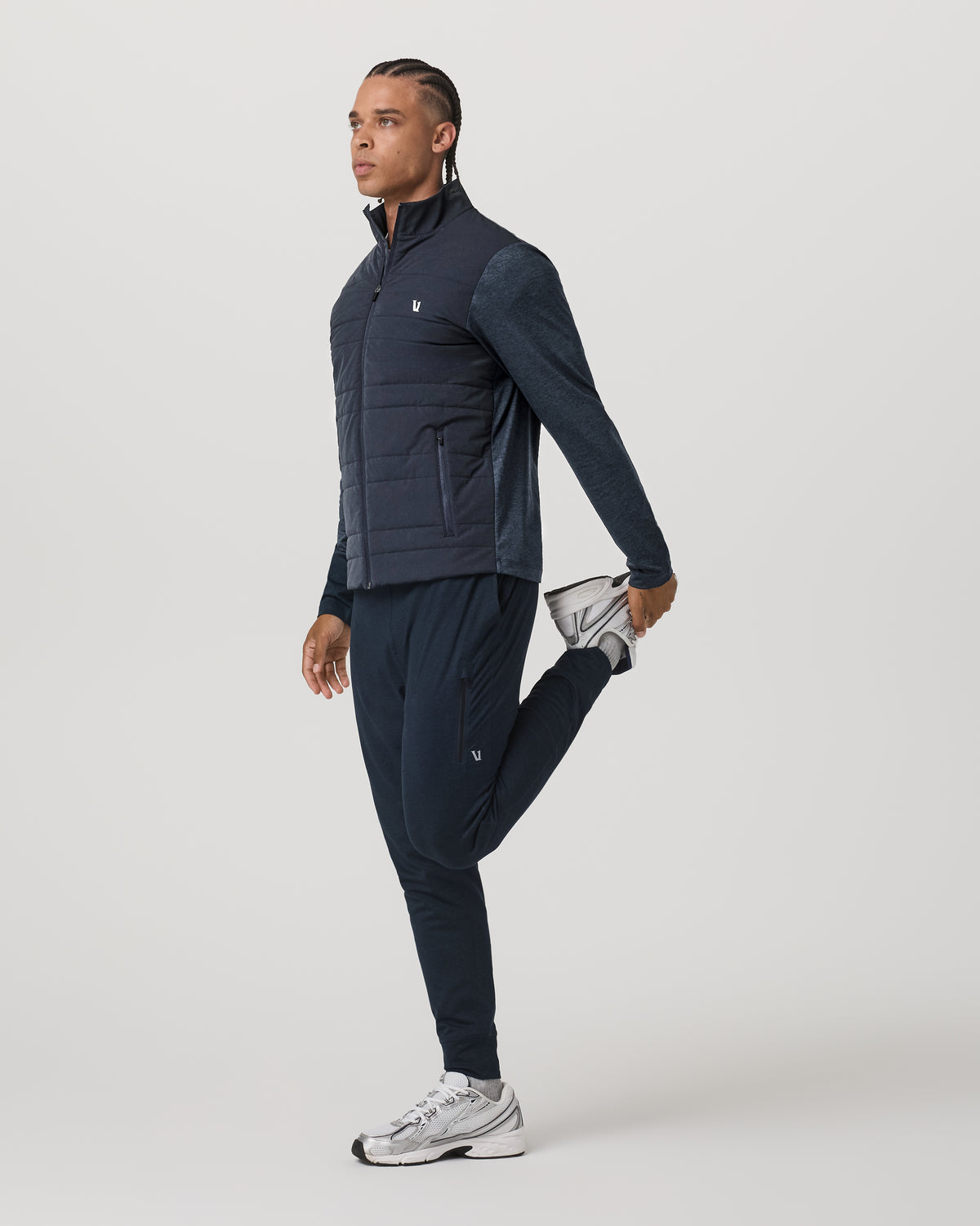 Sunday Insulated Hybrid Jacket Men's Ink Heather Jacket | Vuori sale