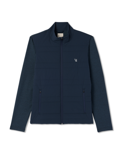 Sunday Insulated Hybrid Jacket Men's Ink Heather Jacket | Vuori sale