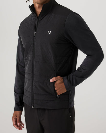 Sunday Insulated Hybrid Jacket Men's Black Training Jacket | Vuori for sale