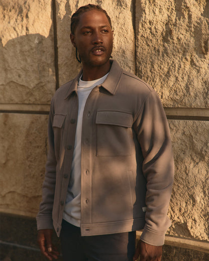 Seaside Shirt Jacket Men's Cavern Grey Lifestyle Jacket | Vuori discount
