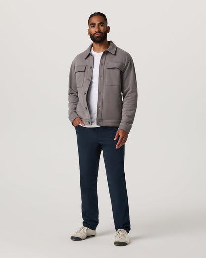 Seaside Shirt Jacket Men's Cavern Grey Lifestyle Jacket | Vuori discount