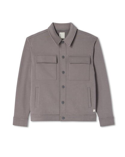 Seaside Shirt Jacket Men's Cavern Grey Lifestyle Jacket | Vuori discount