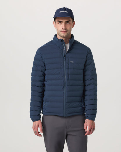 Men's Steadfast Insulated Full Zip Jacket Blue Coast | Vuori shop