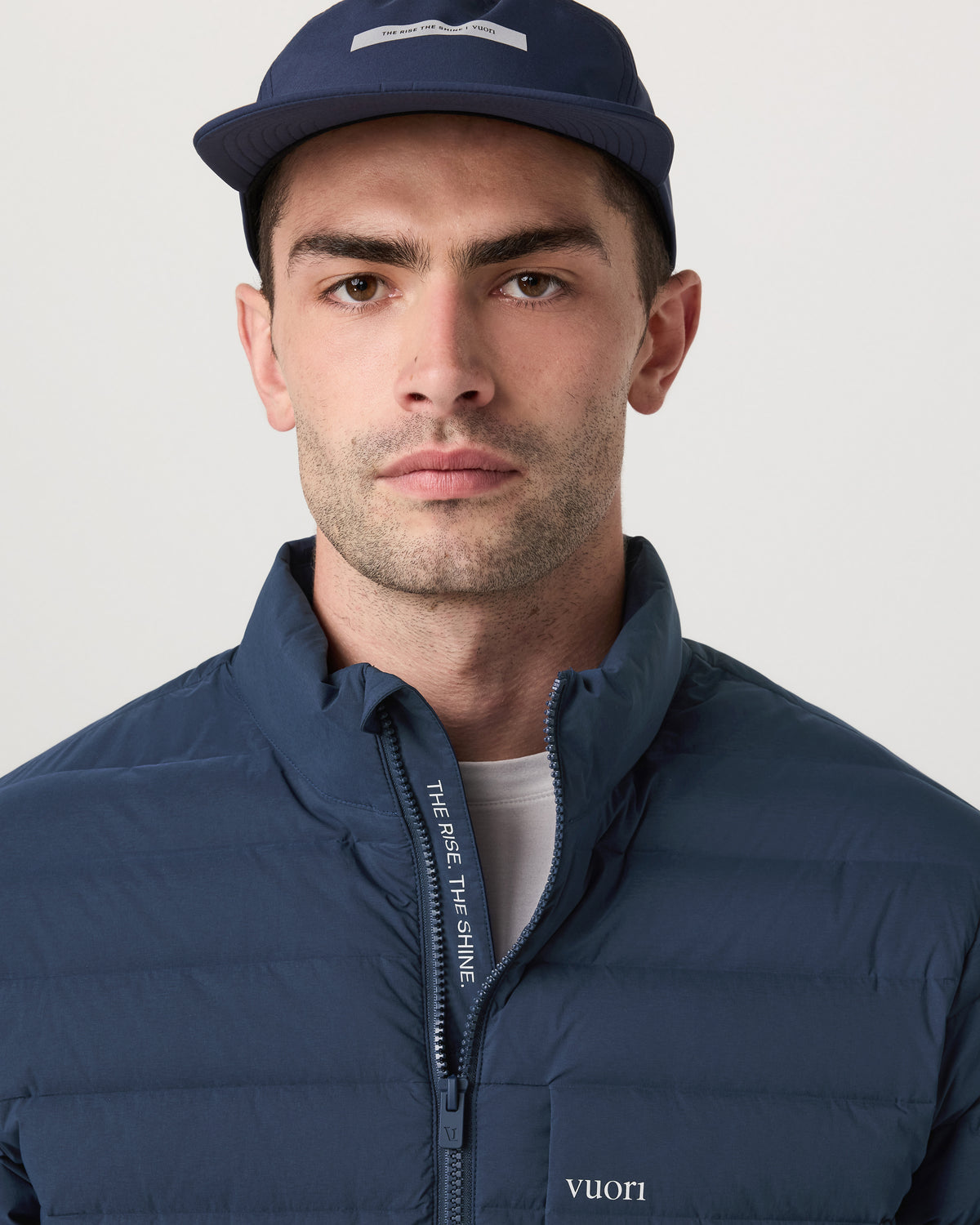 Men's Steadfast Insulated Full Zip Jacket Blue Coast | Vuori shop