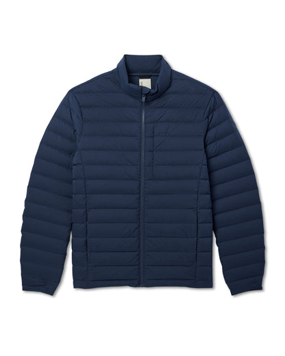 Men's Steadfast Insulated Full Zip Jacket Blue Coast | Vuori shop