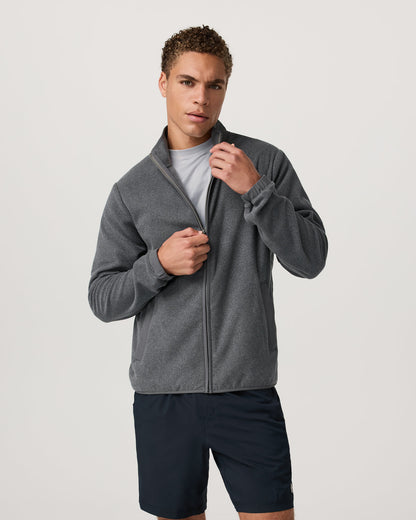 Aspen FZ Jacket Men's Heather Grey Full-Zip Jacket | Vuori onsale